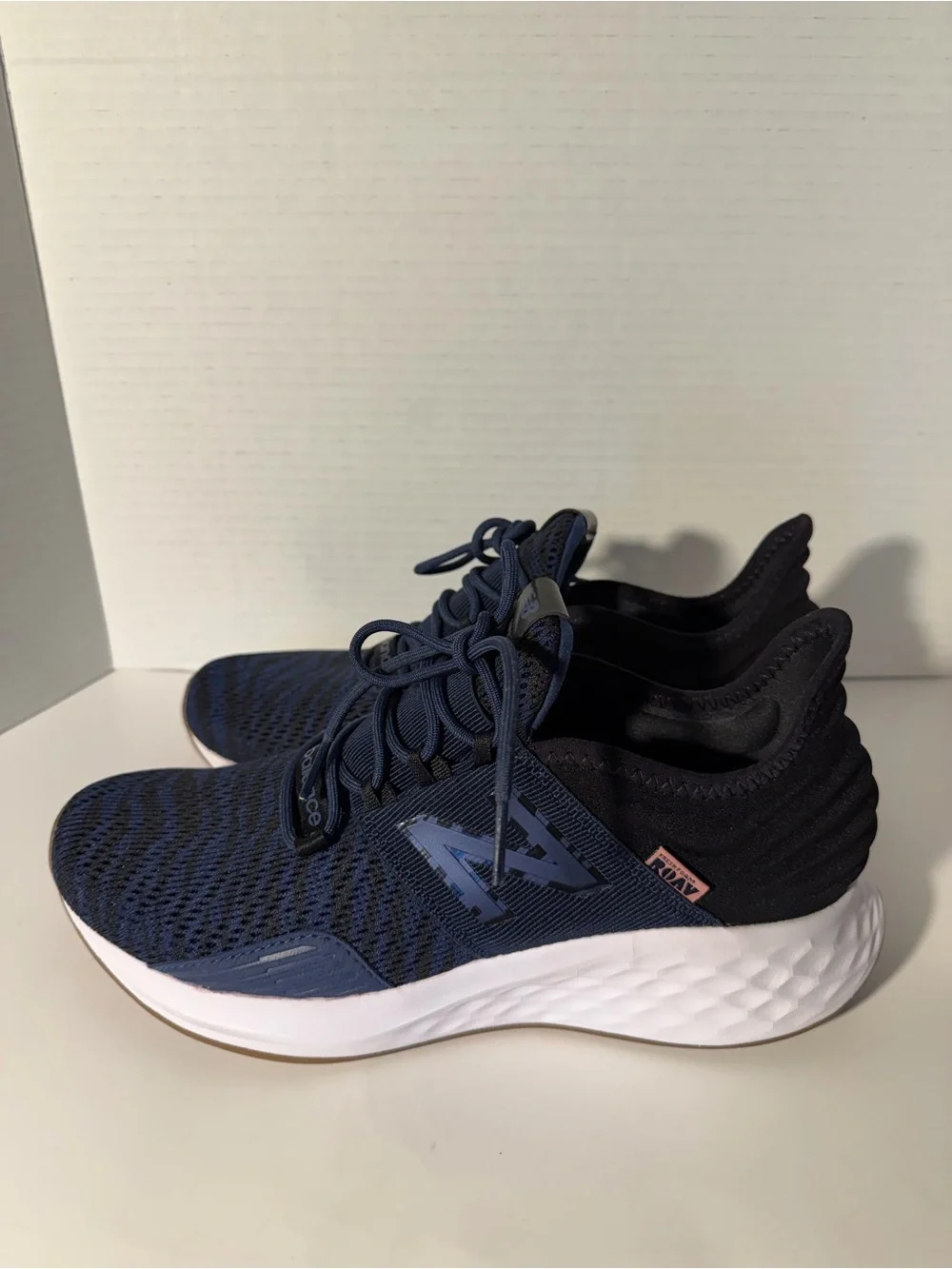 New Balance Women's Navy and Black Fresh Foam Knit Running Sneakers